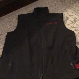 Black men’s Cinch Vest. Size XL.
